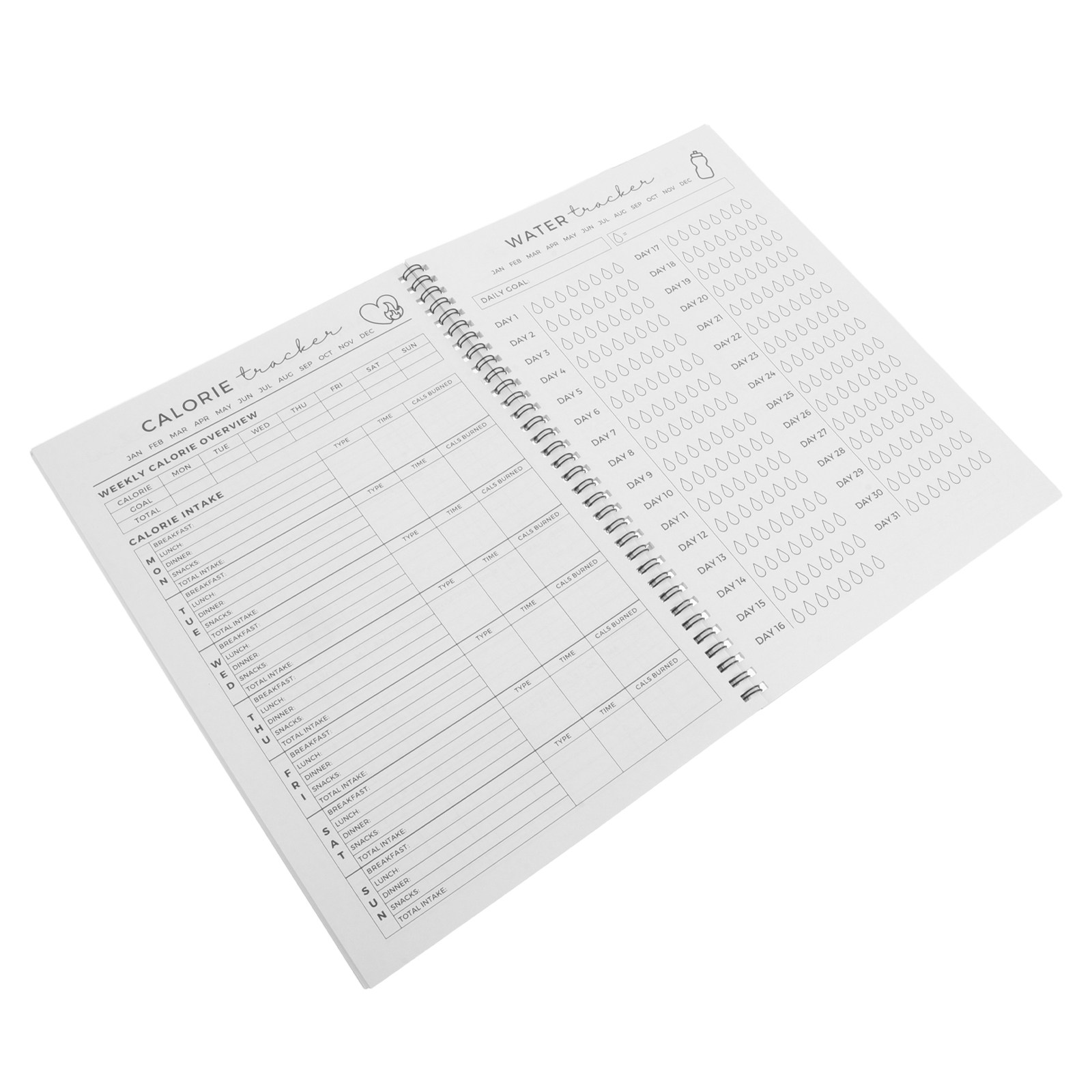 Nutrition And Fitness Books - Fitness Günlüğü 11.7 X 8.5 Vücut