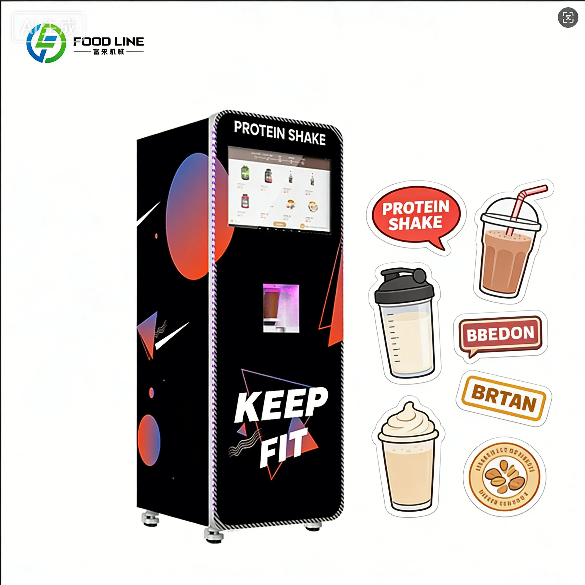 Nutrition Fitness Equipment - Besleyici Yiyecek Otomatı Tam Otomatik Protein