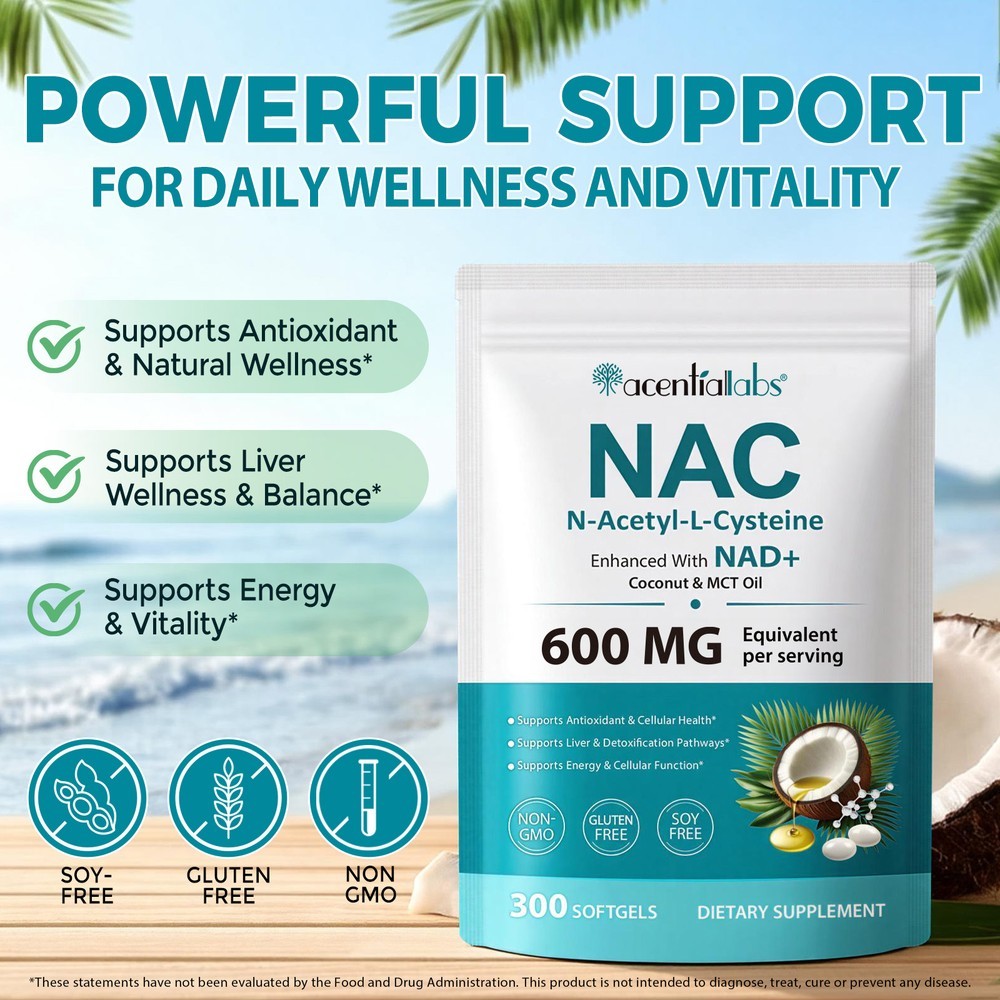 NAC (N-Acetil-L-Sistein) Yumuş - Mct Oil Coconut incelemesi ve fiyatı